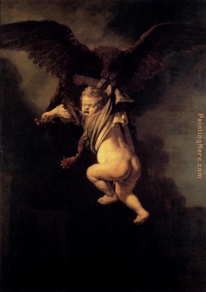 The Abduction Of Ganymede painting - Rembrandt The Abduction Of Ganymede art painting